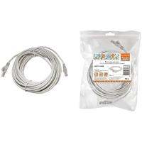 Патч-корд народный U/UTP Cat 5e 4PR 24AWG PVC, литой 10 м, серый