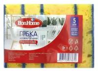 Губка хозяйственная поролоновая, BonHome, 5 шт