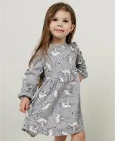 Детское платье с единорогом, размер 116