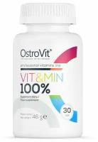 Мультивитамины, OstroVit, 100% Vit&Min, 30 таблеток