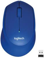 Беспроводная мышь Logitech M330 Silent Plus, синий