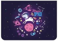 Папка для труда 2 отделения А4 ArtSpace "Magic Space", пластик, на молнии