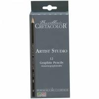 Cretacolor Набор для графики "Artists Studio Line", 12 графитовых карандашей