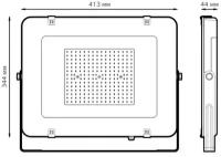 Прожектор Gauss Elementary 200W 16800lm IP65 6500K, черный