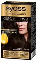 Syoss Oleo Intense Стойкая краска для волос, 2-10 чёрно-каштановый