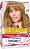 L'Oreal Paris Стойкая крем-краска для волос "Excellence", оттенок 7.3, Золотой Русый