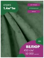 Ткань Велюр, модель Жанет, цвет Светло-зеленый (16) (Ткань для шитья, для мебели)