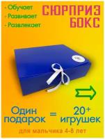 Подарочный набор мальчику на день Рождения Baby Toy Boxs 4 года 5 лет 6 лет 7 лет 8 лет сыну, внуку, сюрприз бокс 20+ игрушек