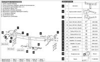 BALTEX 22903412 фаркоп SUBARU FORESTER 17-, ШАР A(1500/75), балка закрытая