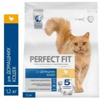 PERFECT FIT 1,2кг Корм для домашних кошек Курица