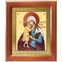 Икона Божией Матери "Взыскание погибших", деревянная рамка 12,5*14,5 см