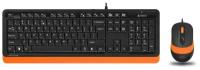 Клавиатура и мышь A4Tech F1010 Оранжевая