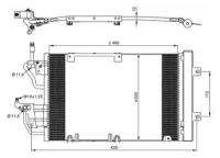 Радиатор кондиционера Nrf 35633 для Opel Astra, Zafira