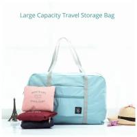 Складная дорожная сумка, сумка трансформер на чемодан, хозяйственная сумка для тренировок Homium Travel Comfort, голубая