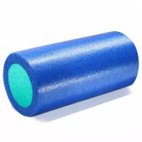 Ролик для йоги полнотелый 2-х цветный PEF100-31-A (синий/зеленый) 31х15см