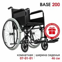 Набор кресло-коляска механическая Ortonica Base 100/Base 200 ширина сиденья 46 см литые колеса + подушка