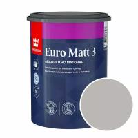 Краска интерьерная Tikkurila Euro Matt 3 RAL 7044 (Серый шелк - Silk grey) 0,9 л