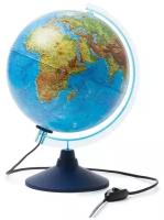 Глобус Земли интерактивный с подсветкой физико политический 320мм Int13200288 6+