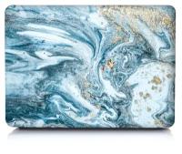 Чехол для MacBook Air 13 2020-2018 A1932, A2179, A2337 M1, пластик, Marble Water