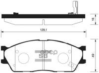 Колодки тормозные передние SP1156 для Nissan Almera (B10)/(N16E) (2.5-2.2DCi) c 2000-2006 / SUNNY B15 1999-/Renault Samsung SM 3