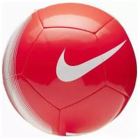 Мяч Nike футбольный Nike Pitch Team SC3992, 5, красный, любительский, машинная сшивка