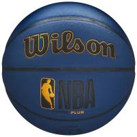 Мяч баскетбольный WILSON NBA Forge Plus, арт.WTB8102XB07, р.7, PU, бутилованя камера, синий