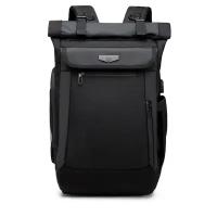 Рюкзак городской дорожный мужской Ozuko универсальный 26л, для ноутбука 15.6", с термокарманом и USB портом, водонепроницаемый, молодежный, черный