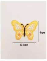 Заплатка / текстильный патч/ Нашивка / Термоаппликация / Термонаклейка бабочка