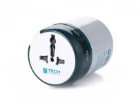 Универсальный адаптер-переходник Travel Blue "Sliding Adaptor", с 2xUSB-портами для зарядки