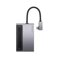 Хаб Baseus Magic Multifunctional Type-C Hub (CAHUB-DA0G) USB 3.0, TF, SD, HDMI, PD, 3.5 mm (space gray)