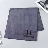 Микрофибра для авто с логотипом HONDA, Салфетка для сушки кузова, Автополотенце 30х70