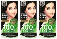 Стойкая крем-краска для волос без аммиака FitoColor Fito косметик, 3.3 Горький шоколад, 115 мл (в наборе 3 шт)