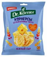 Чипсы цельнозерновые Dr.Korner кукурузно-рисовые с сыром, 50 г, 6 шт