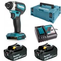 Аккумуляторный ударный винтовёрт Makita DTD153RFJ (18V, 2 x 3.0Ah, Li-Ion, Makpac 2) 170Нм