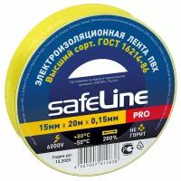 Изолента SAFELINE PRO 15/20, 10 шт., желтый