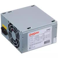 Блок питания ExeGate AA400 400W + + кабель 220V с защитой от выдергивания серебристый