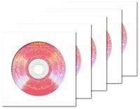 Диск DVD+R DL 8.5Gb Mirex 8x (Double Layer) в бумажном конверте с окном, 5 шт