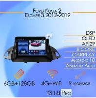 Магнитола TS18PRO Ford Kuga 2 Escape 3 2012-2019 6/128Gb