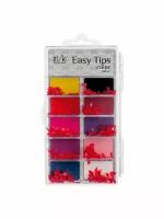 Типсы френч в боксе Easy Tips, 100 шт, IRISK professional, (02 Красные), Т614-01