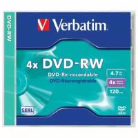 DVD-RW 4.7GB Verbatim 4.7Gb, 4x, jewel (43284)