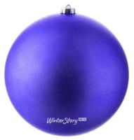 Kaemingk/Winter Deco Пластиковый шар 20 см синий королевский матовый 906444