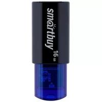 Флеш-накопитель USB 2.0 Smartbuy 16GB Click Black-Blue (SB16GBCL-B)