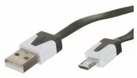 Дата кабель micro USB цвет черный, 1 м