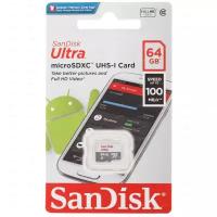 Карта памяти SanDisk Ultra Micro SDXC for Smartphones, 64 Гб