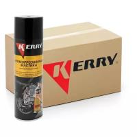 Антикоррозийная битумная мастика KERRY, аэрозоль, 650 мл, комплект 12 шт