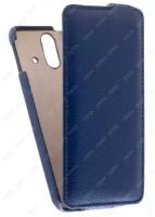 Кожаный чехол для HTC One Dual Sim E8 Art Case (Синий)