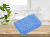 Махровое гладкокрашеное полотенце 40*70 см 380 г/м2 (Голубой)