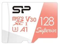 Флеш карта microSD 128GB Silicon Power Superior A1 microSDXC Class 10 UHS-I U3 100/80 Mb/s (SD адаптер)