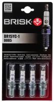 Свечи BRISK Super R DR15YC-1 2110 16-клап. (4шт) Чехия