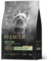 Сухой корм для собак Premier Dog Lamb&Turkey ADULT Mini (Свежее мясо ягненка с индейкой для собак мелких пород) 3 кг